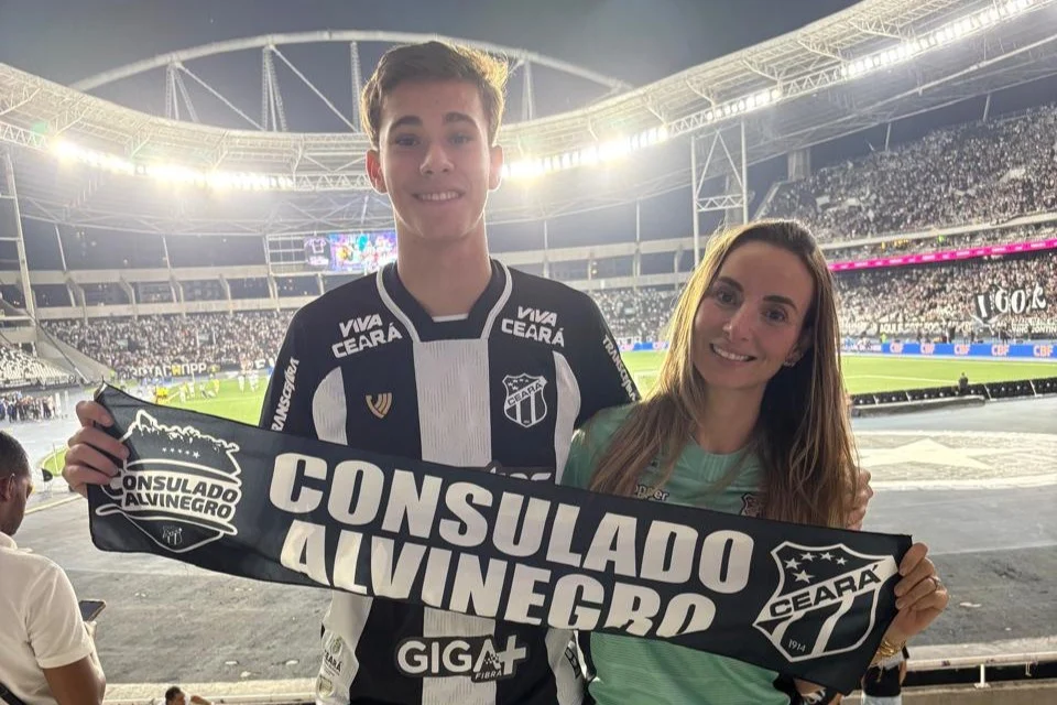 Francisco, torcedor de 16 anos do Ceará, de Vitória-ES