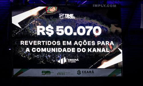 Ceará vai doar mais de R$ 50 mil à comunidade do Kanal